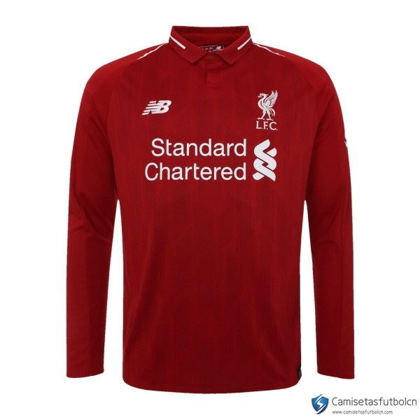 Camiseta Liverpool Primera equipo ML 2018-19 Rojo